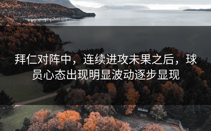 拜仁对阵中，连续进攻未果之后，球员心态出现明显波动逐步显现